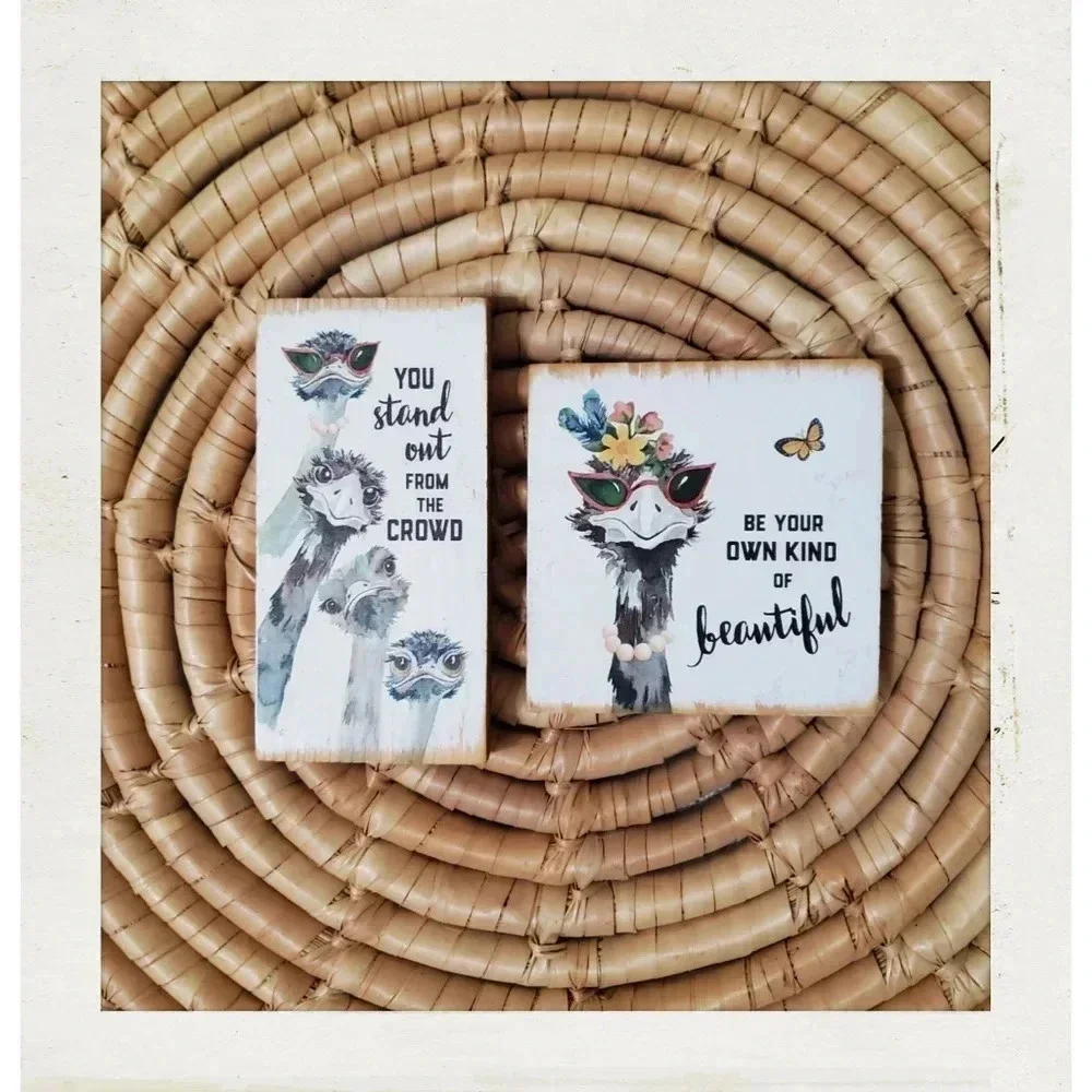 ✨BOGO FREE✨  Inspirational Stationary Home Decor Art Painted Wood Magnets